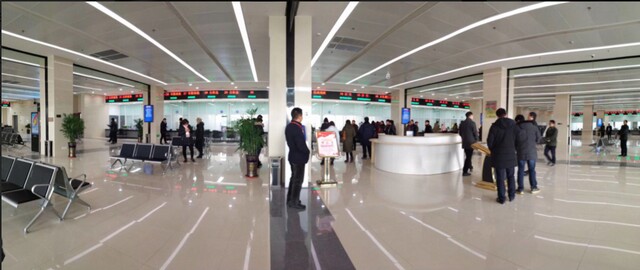 泰州黃橋政務(wù)服務(wù)中心100窗口排隊叫號系統(tǒng)、觸摸查詢系統(tǒng)